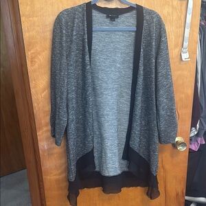 Gray and Black Women's Sweater